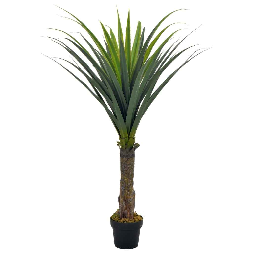 vidaXL Planta yucca artificial com vaso 145 cm verde